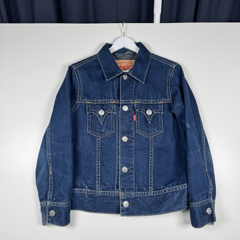 Vintage Levi's Denim Jacket 90s Indigo Type 1 - Women's Large